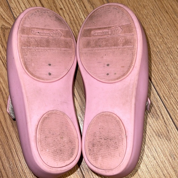 Good used Size 10 Grendene Hello Kitty Fairy/Star Peep Toe Flat - Picture 10 of 12